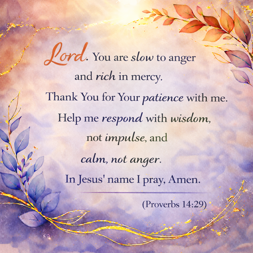 Daily Prayer - A Prayer for Wisdom and Calm
