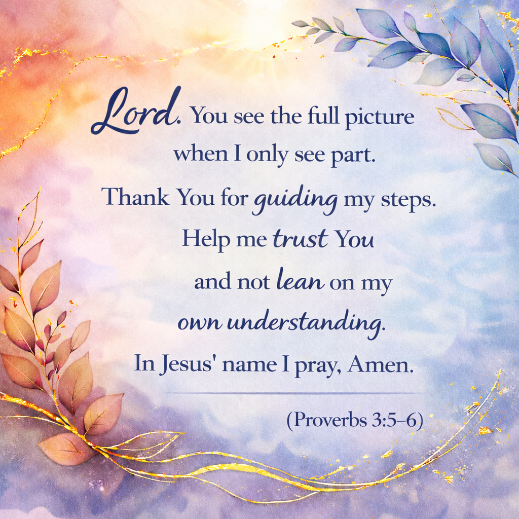 Daily Prayer - A Prayer for Guidance and Continued Trust