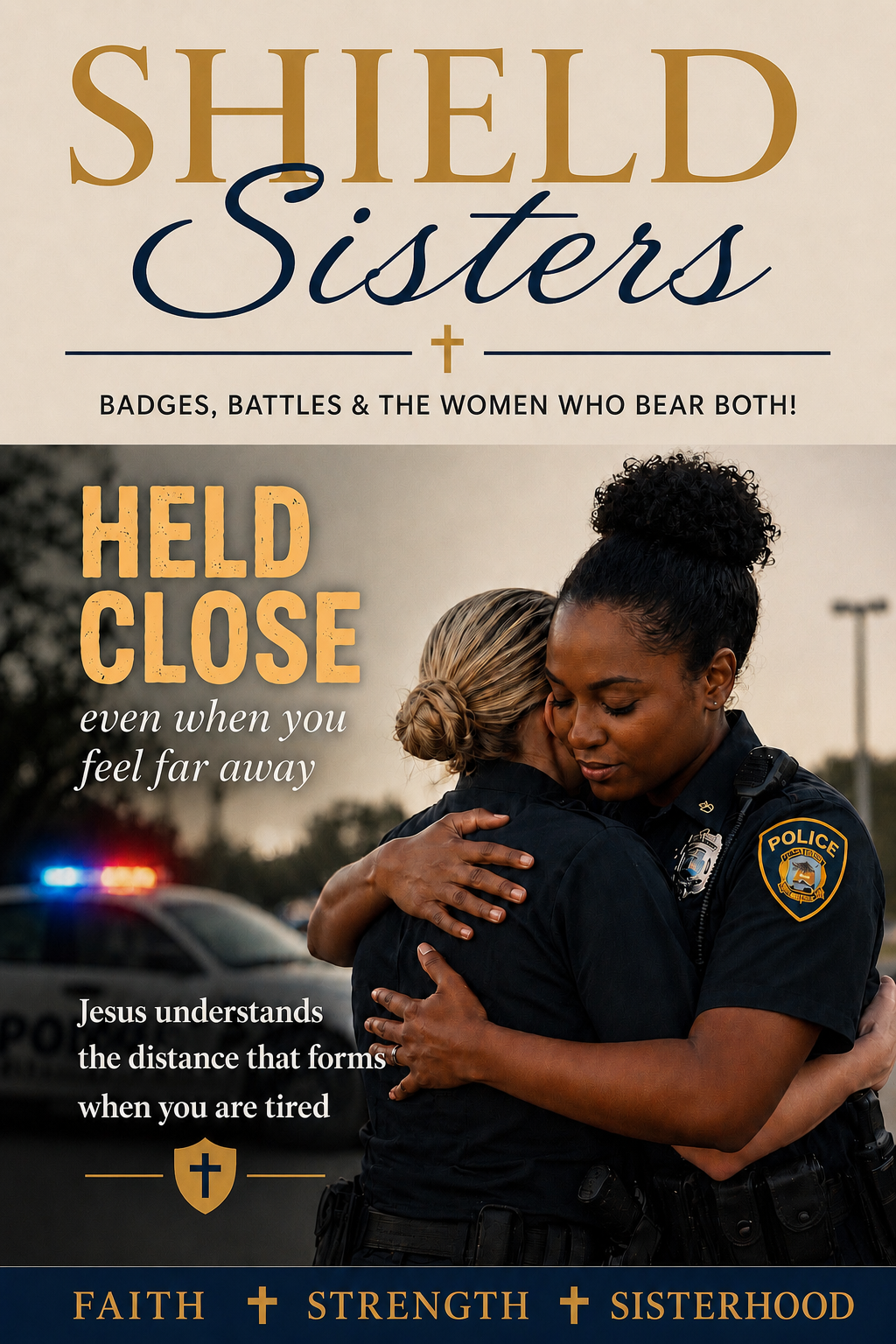 Loved Shack's Shield Sisters Devotionals - Held Close Even When You Feel Far Away - is for women in law enforcement and corrections.