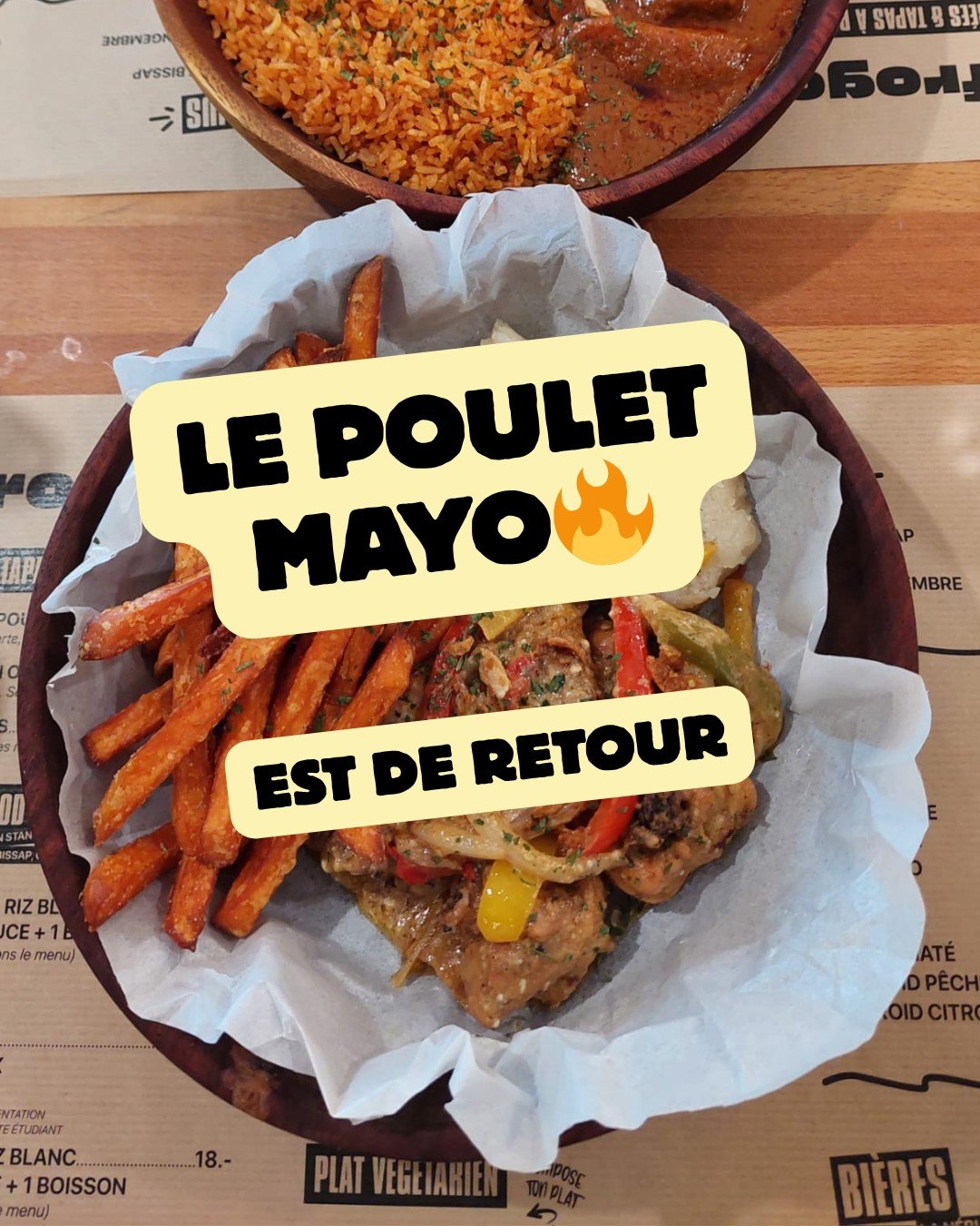 Le poulet mayo est de retour&hellip; et crois-moi, tu ne veux pas passer &agrave; c&ocirc;t&eacute; 🤤🔥

Un de nos plats les plus demand&eacute;s revient exceptionnellement ce week-end.
Savoureux, g&eacute;n&eacute;reux, et surtout&hellip; difficile