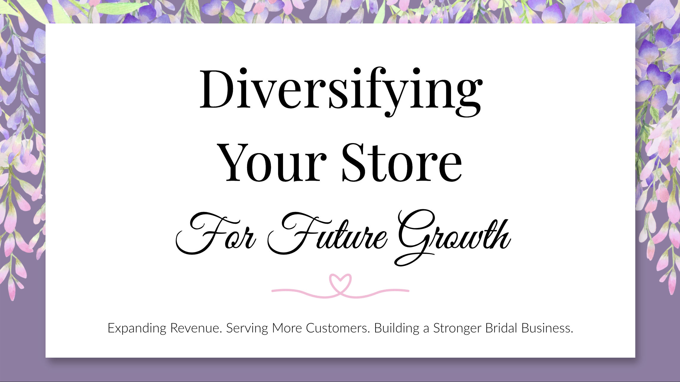 Example of a presentation template first page from Elegant Brides