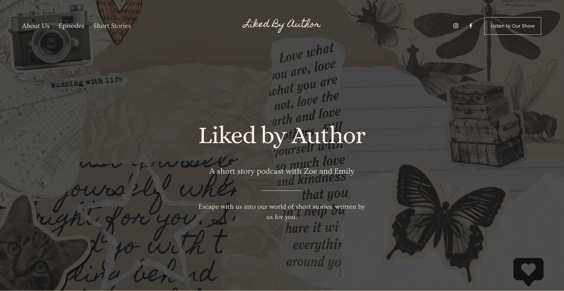 Liked by Author Homepage Hero section.