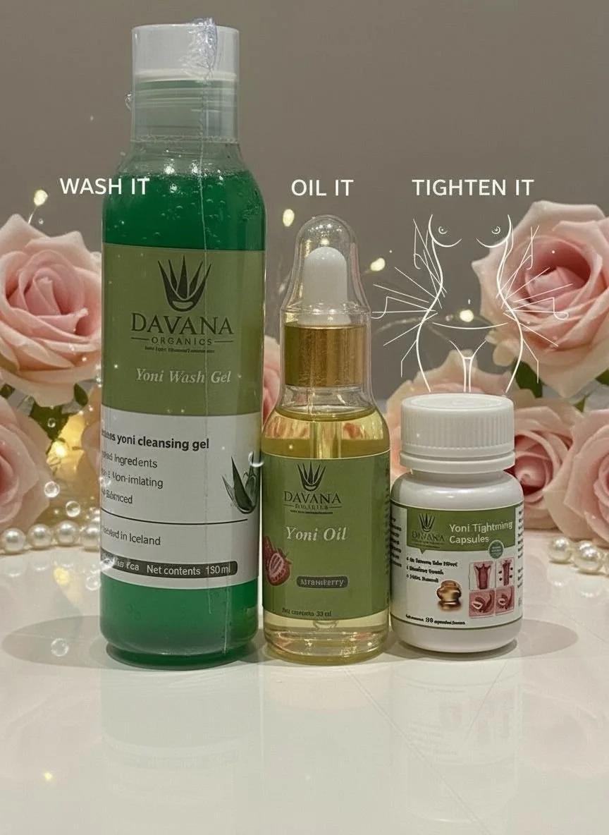 Complete Feminine Care Package — Yoni Wash Gel, Yoni Oil & Tightening Capsules