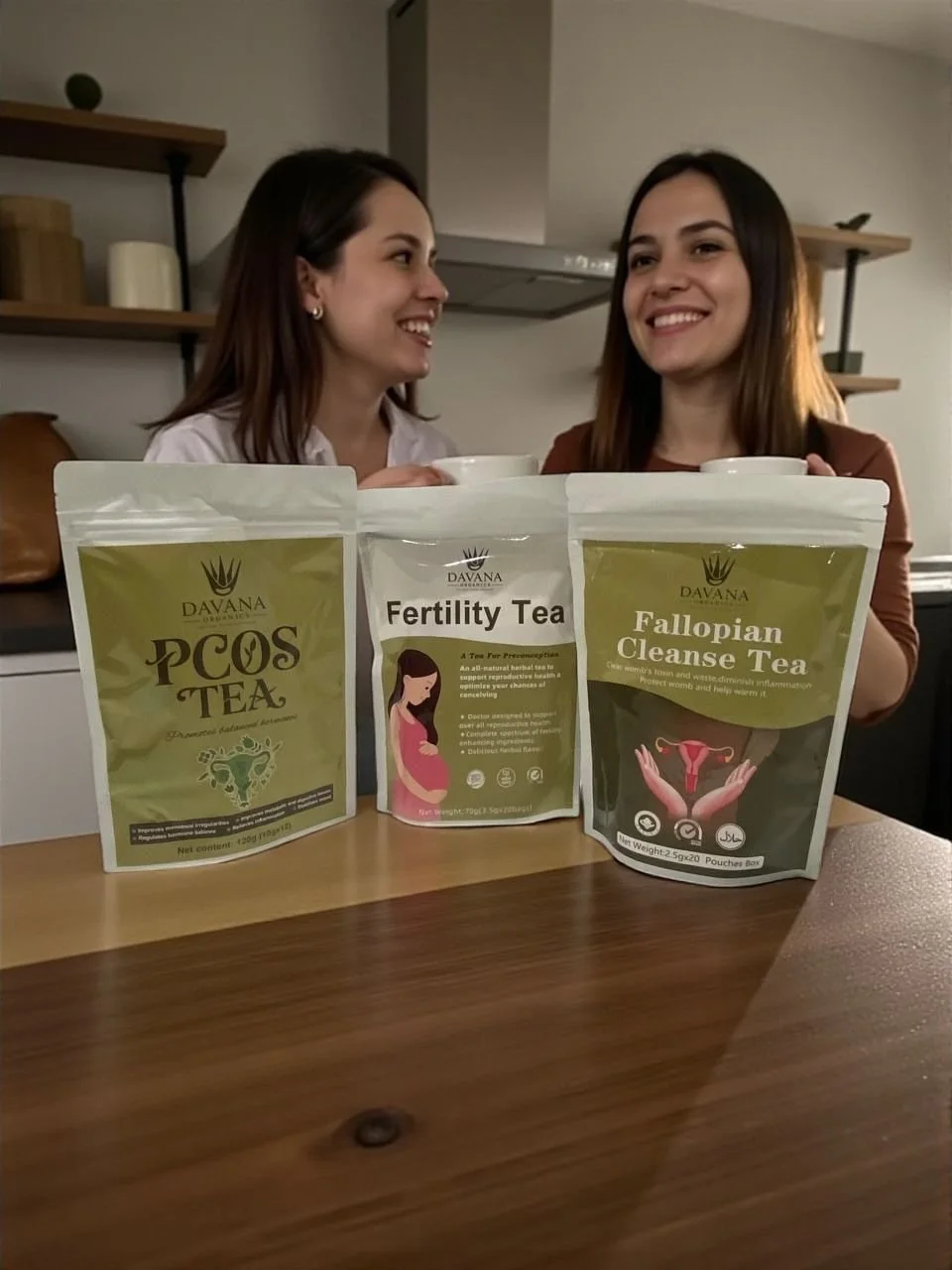 Natural Fertility Support Bundle — PCOS Tea + Fertility Tea + Fallopian Cleanse Tea for Hormone Balance & Womb Health