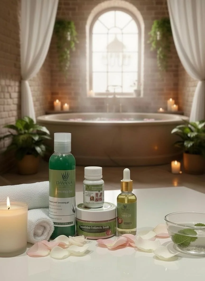 Complete Feminine Care Set — Yoni Wash, Yoni Oil, Intimate Scrub & Tightening Capsules | Natural pH-Balanced Yoni Care