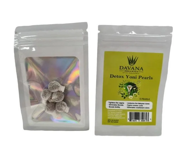 Davana Organics Detox Yoni Pearls – Herbal Feminine Wellness Pearls (5 Count)
