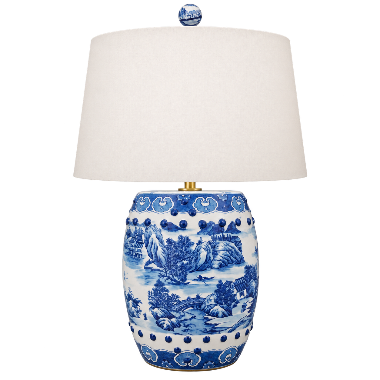 CHINOISERIE GARDEN STOOL LAMP