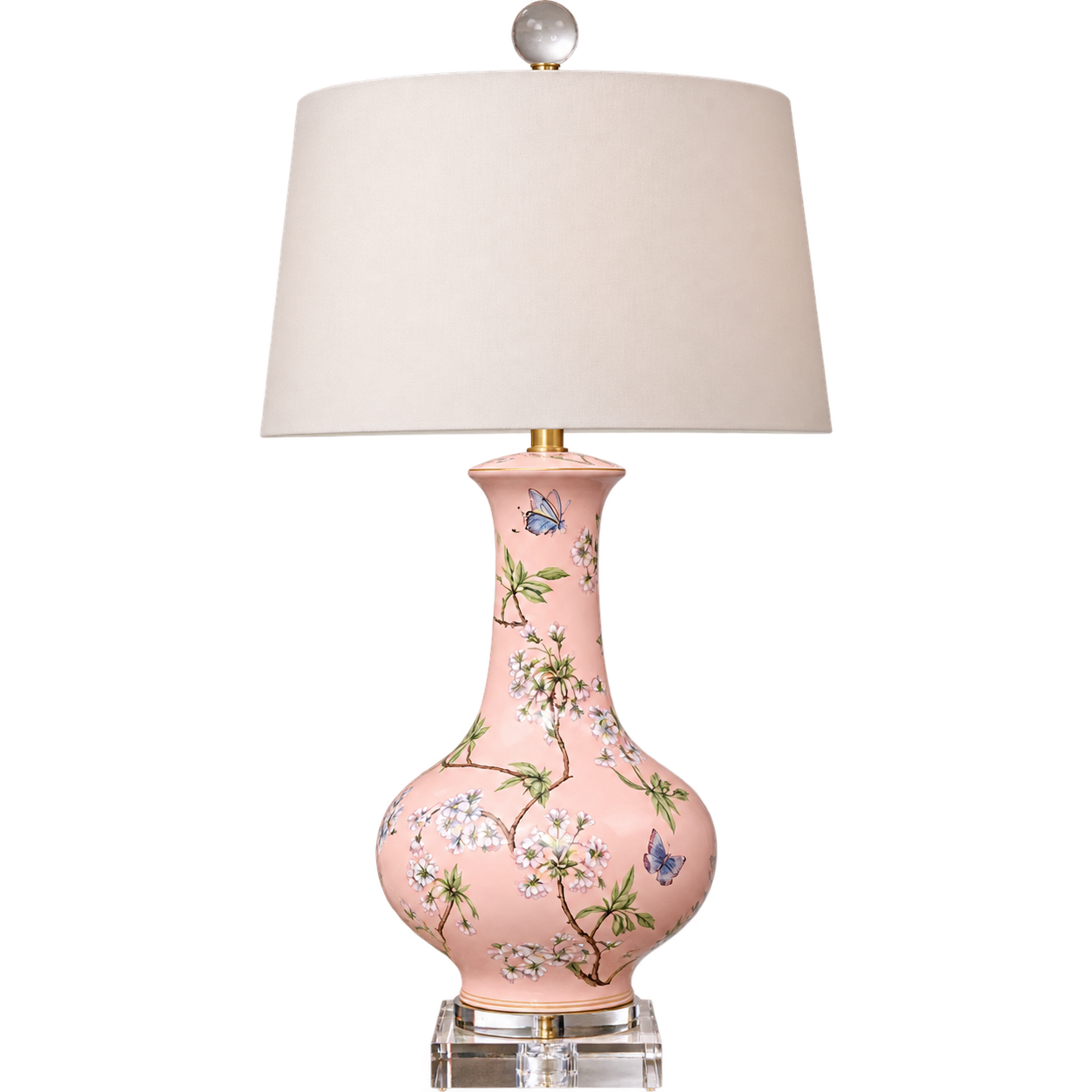 Pink Cherry Blossoms Lamp
