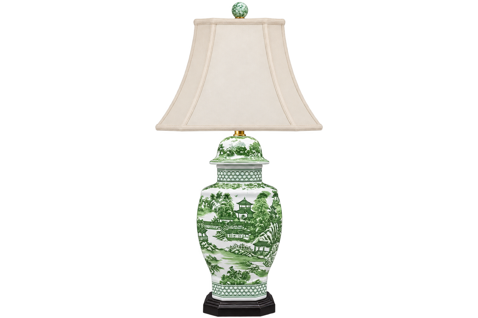 Medium Chinoiserie Jar Lamp