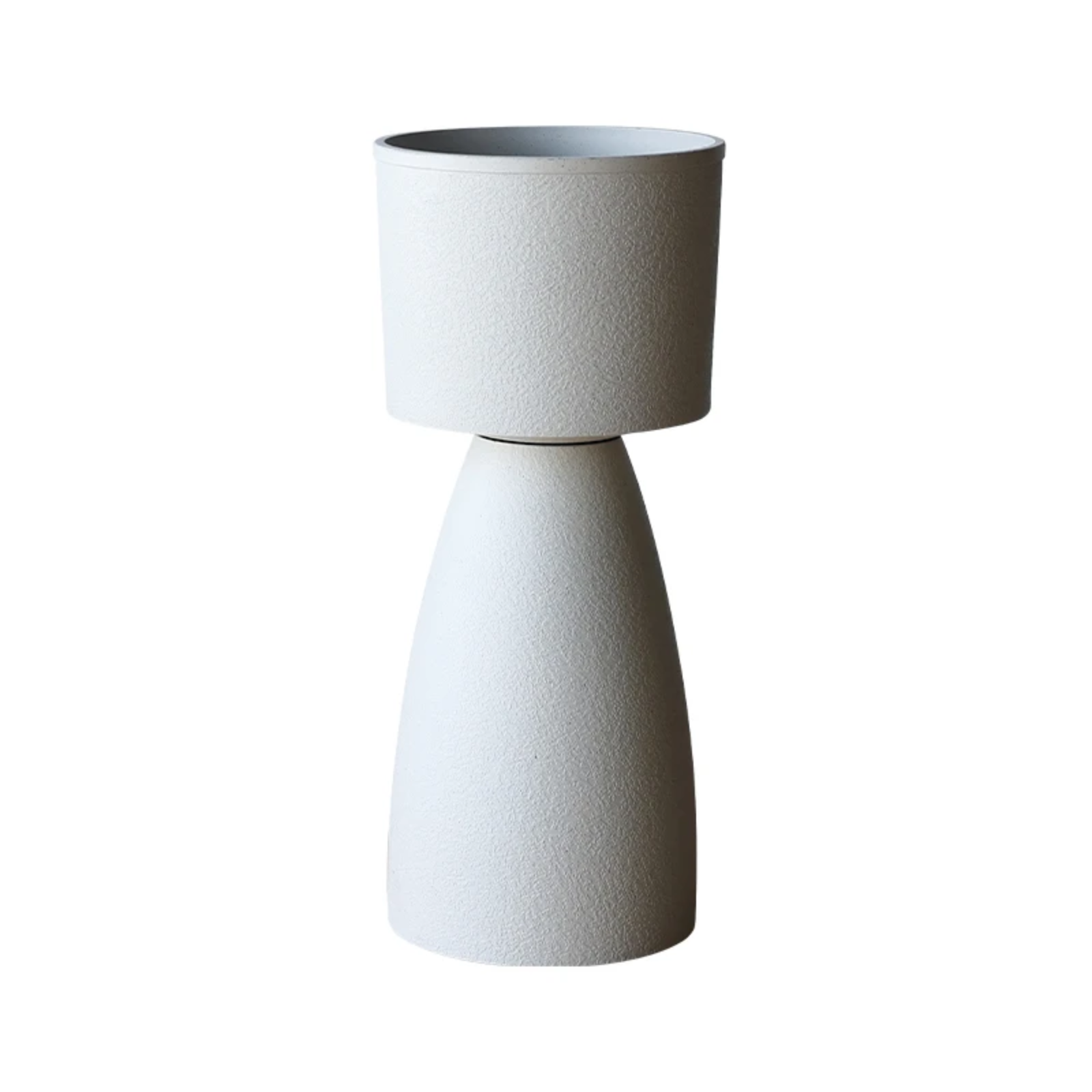 Modern Hourglass Pedestal Pot