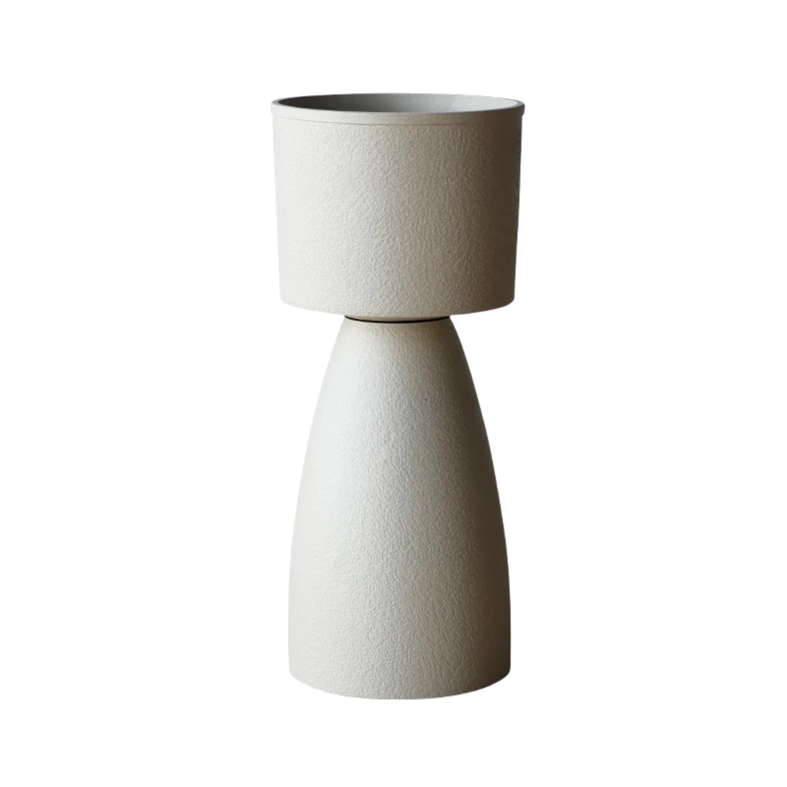 Modern Hourglass Pedestal Pot