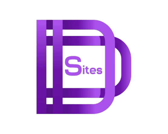 Purple 3D logo with the word 'Sites' inside a stylized letter 'D'.