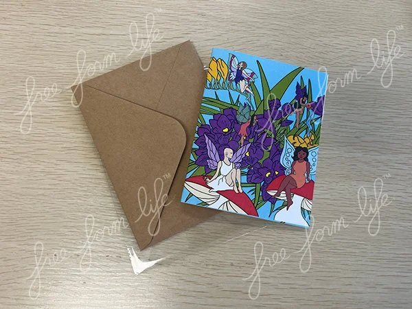 Greeting Card - "Fairies In The Garden"