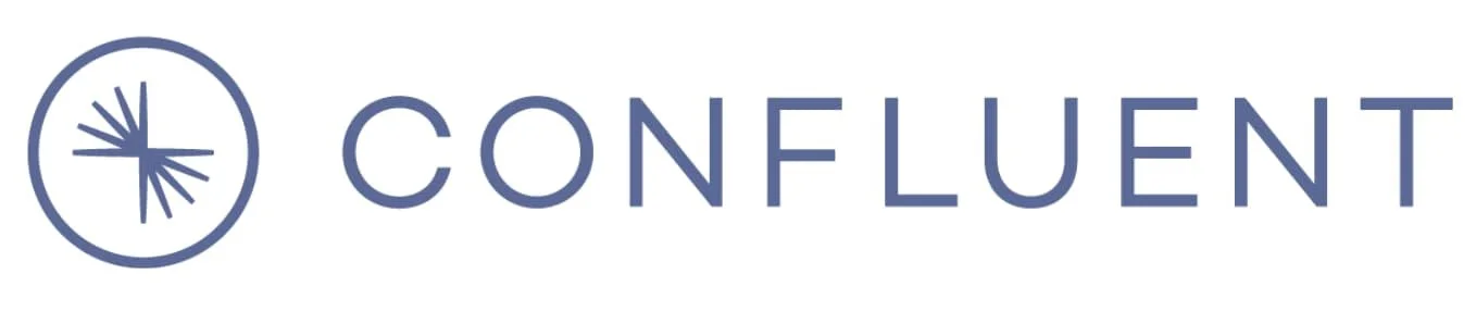 Confluent logo | a data streaming platform 