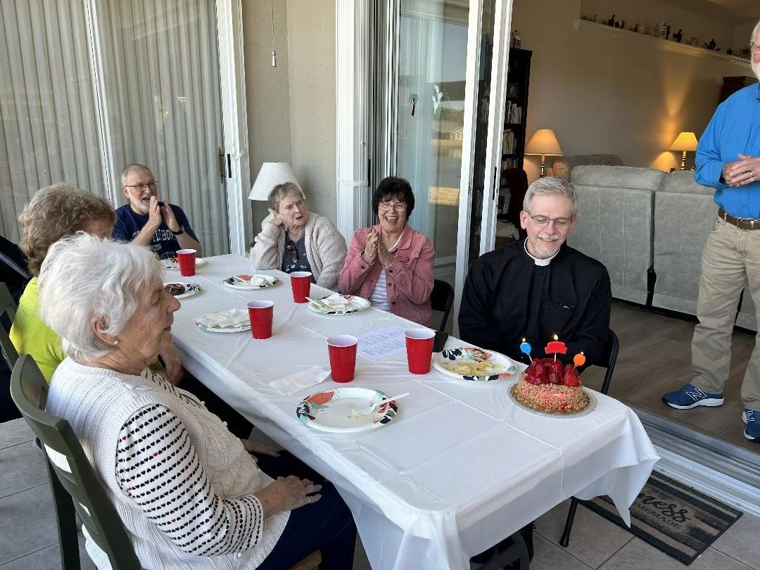 During the Vestry Meeting &amp; Retreat on Feb. 13, members enjoyed celebrating Fr. Gary Jackson's birthday, which was on Feb. 12.