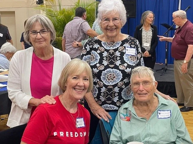 Grace Parishioners Sherry Davids, Daneen Read, Pat Watson and Veronica Payne join for a photo at the "Blessing: Celebrating the Power of God's Word" conference at Holy Trinity Episcopal Church in Melbourne on Saturday, May 2.