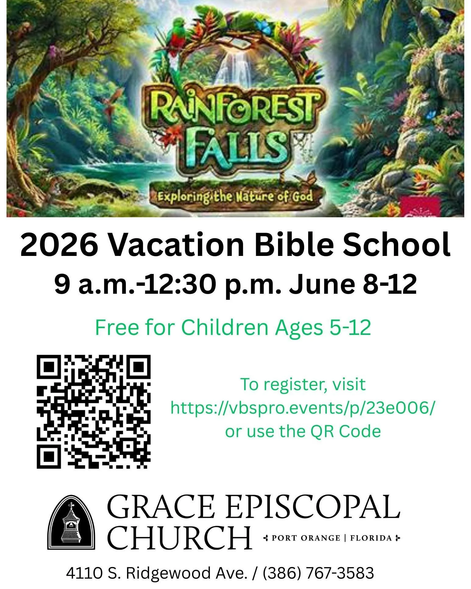 Sign your children up for a week of fun!

#portorangechurch #daytonaareachurch #episcopalchurch