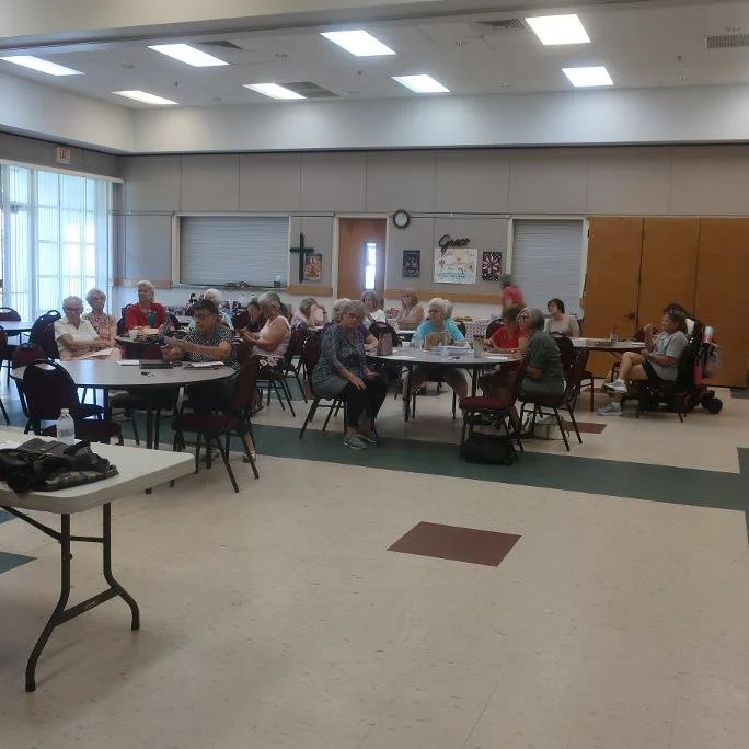 The Episcopal Church Women met Saturday, July 18, to talk about ongoing and upcoming projects, including Back-to-School, workshops, the International Fellowship Dinner and Christmas Market.