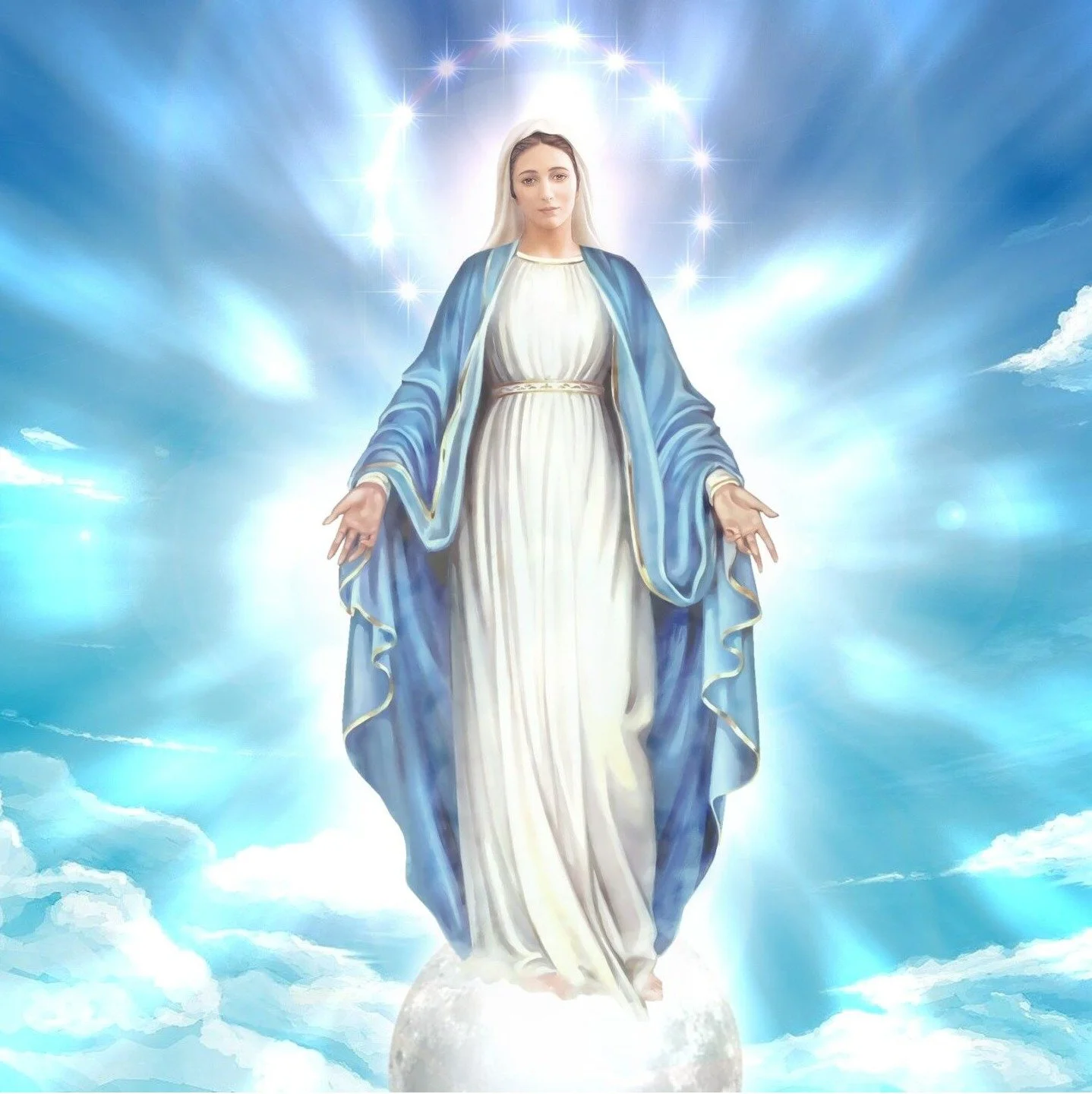 Celebrate the Assumption of the Blessed Virgin Mary, which marks Mary's body and soul entering heaven. Image courtesy of St. Teresa of Avila Catholic Church.