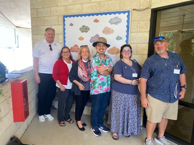 Grace was well represented at the annual Conference on Ministries of the Diocese of Central Florida at the Church of the Ascension in Orlando Saturday, Aug. 22. From left are Cecil Brumley, Melinda Carpenter, Rev. Deacon Jonnette DeMarsico, Sheridan 