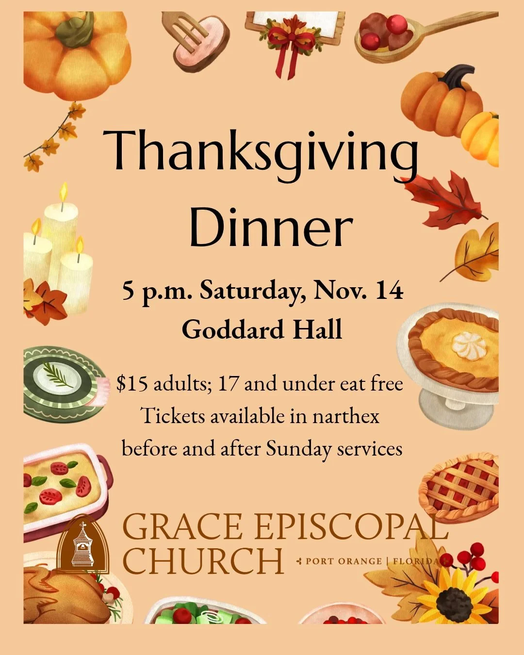 UPDATED POST: For families with lots of children, the Vestry is giving you a break! Please join us.

#portorangechurch #daytonaareachurch #gracechurch #episcopalchurch