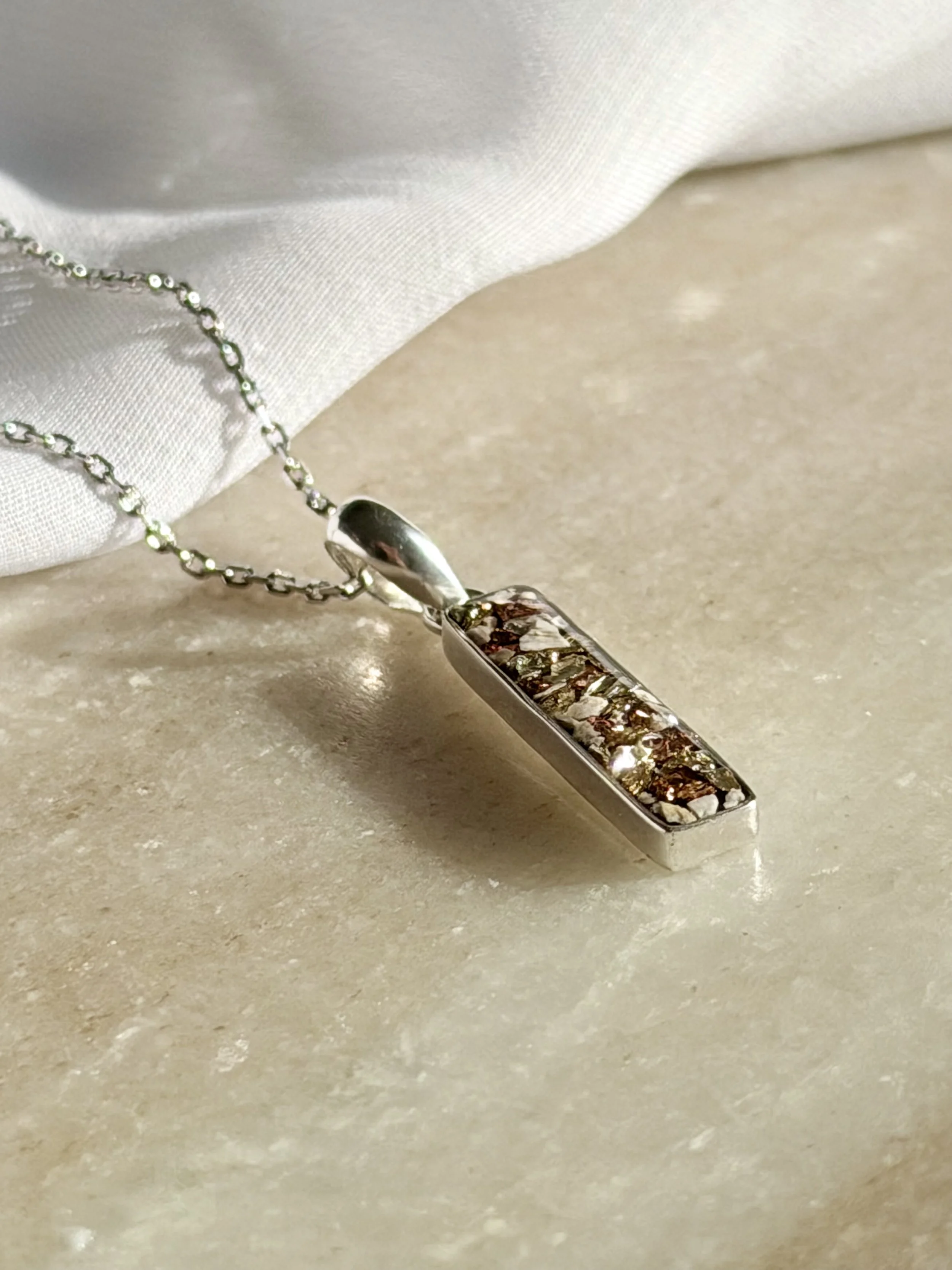 cremation necklace memorial jewelry keepsake pendant ashes