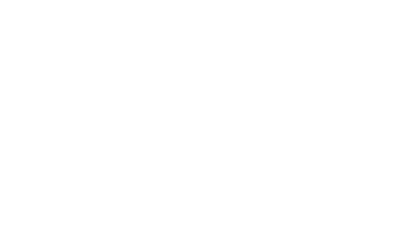 White outline of a small branch with a flower against a black background.