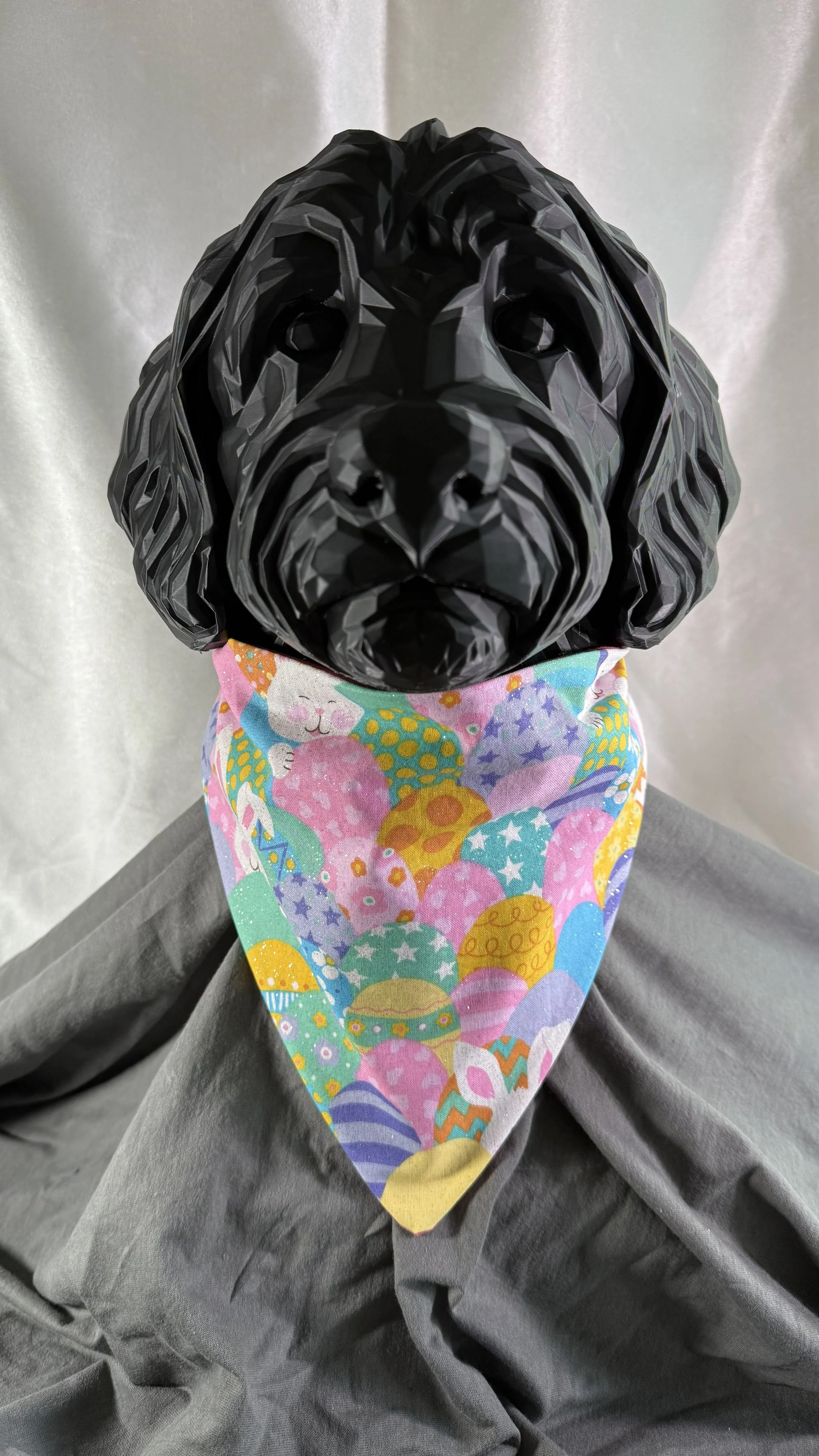 Hoppy Spring Reversible Pink Dog Bandana