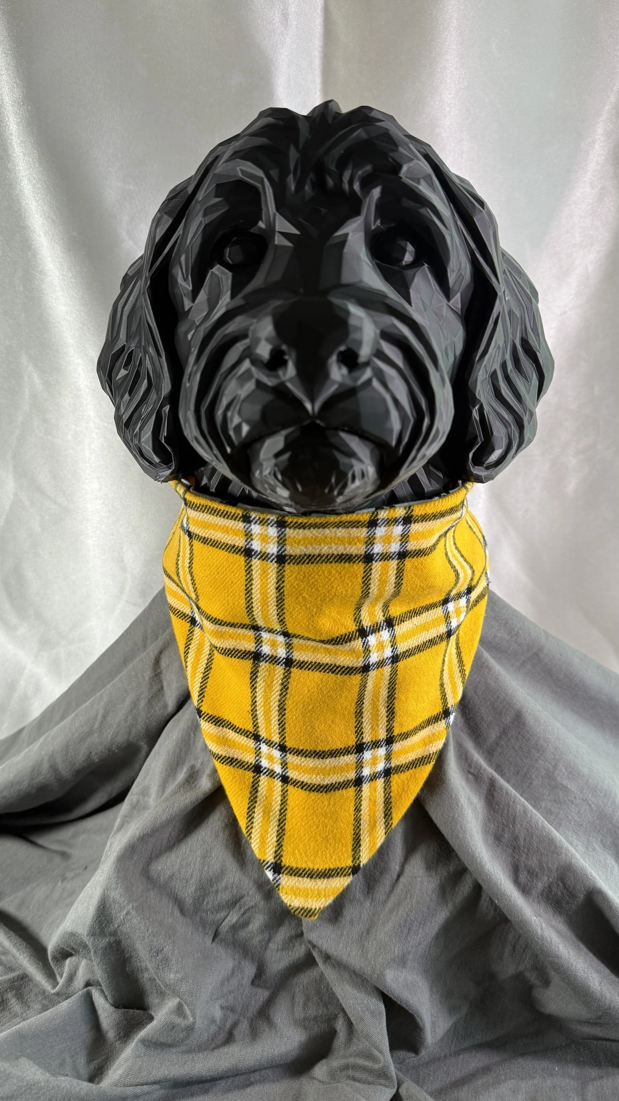 Sunflower Plaid Dog Bandana