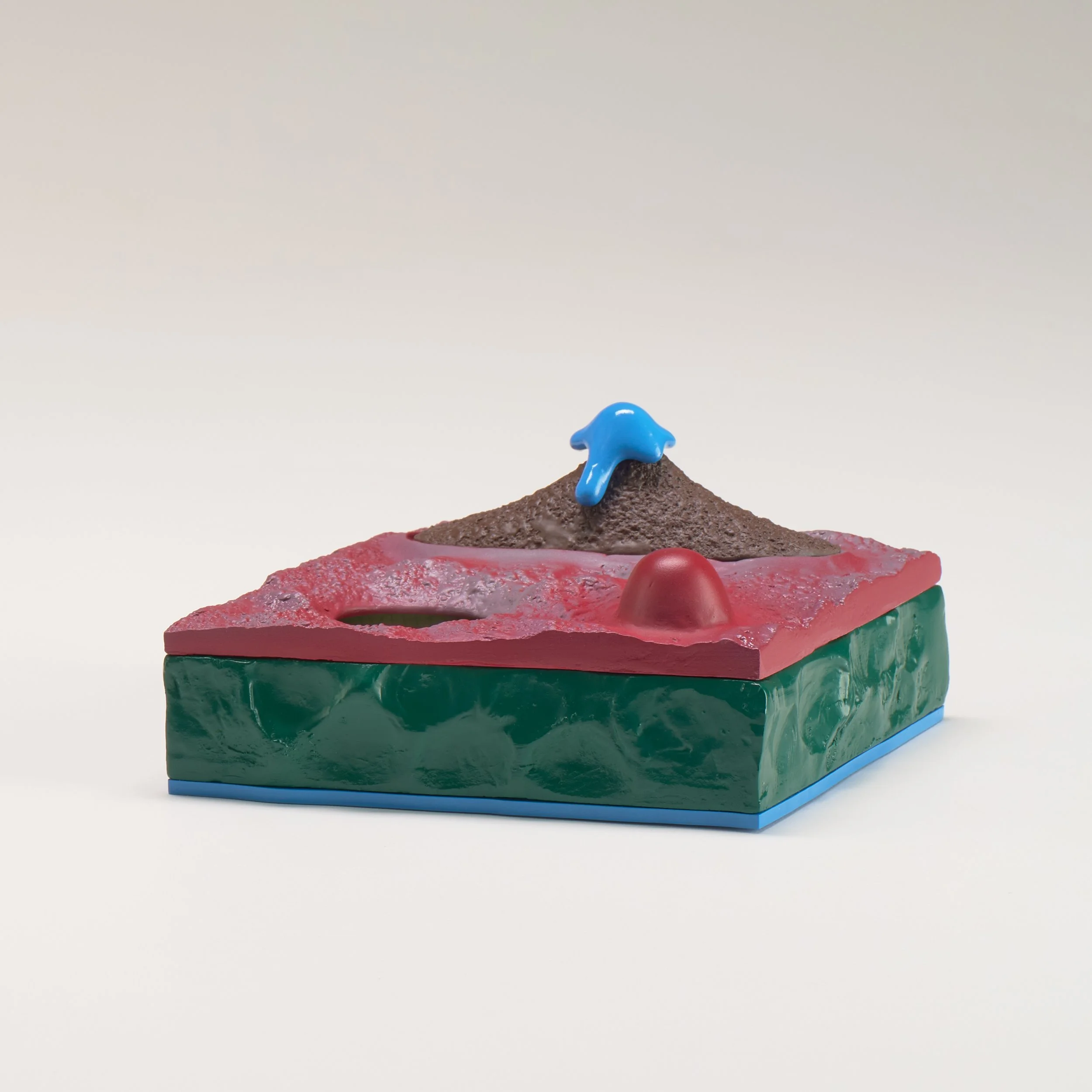 Panama Chan, 2023 Ceramic, Glaze, Wood, Catalyzed Polyurethane, Epoxy Resin, Acrylic 2 5/8 x 5 x 4 1/2 in.
