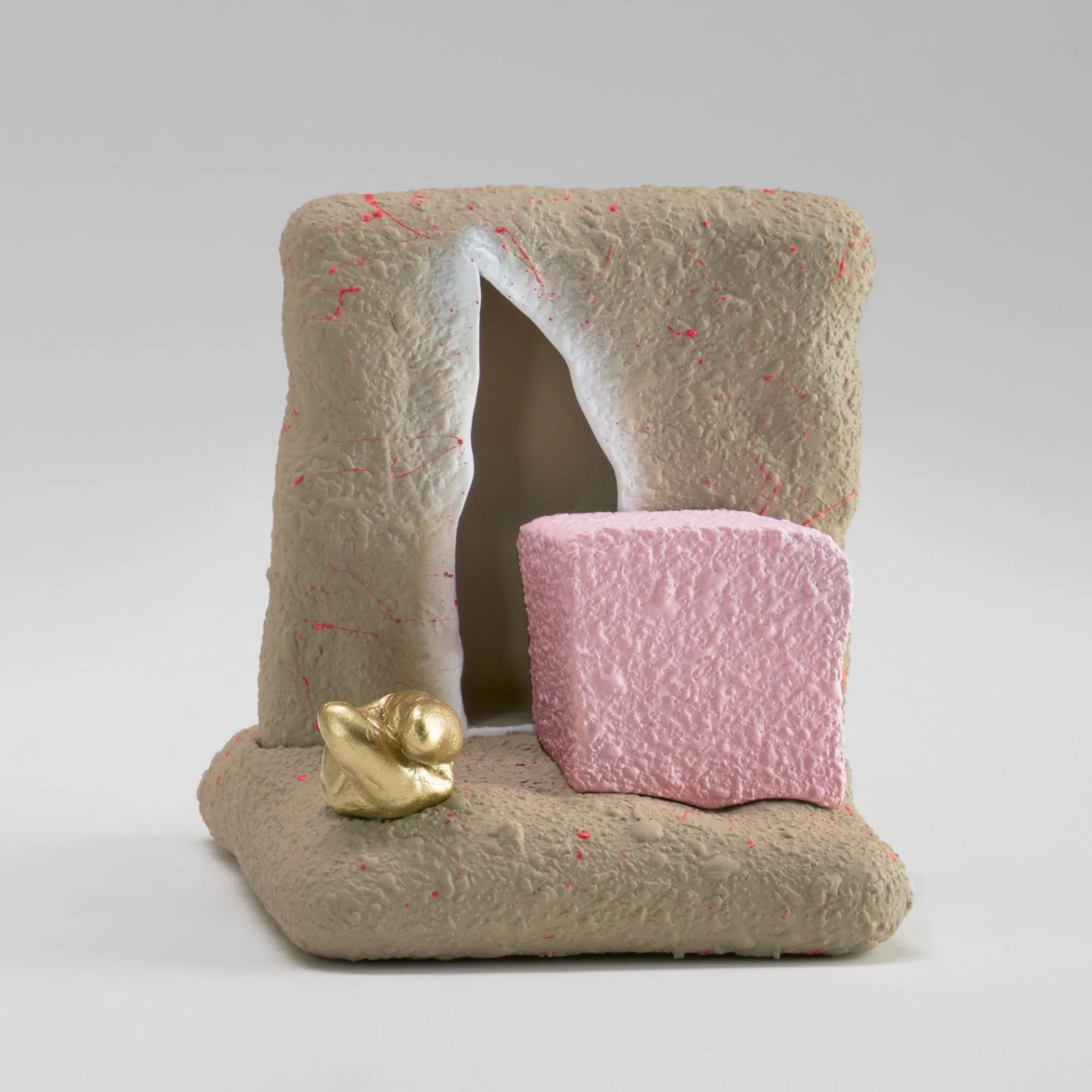 The Eye-roller, 2021 Ceramic, catalyzed polyurethane, and epoxy resin 4¼ × 3¼ × 4¾ in.