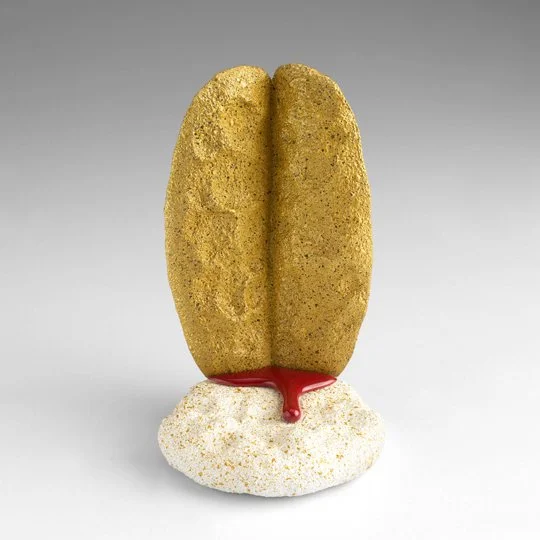 Gold Frankencense and Murder, 2012
ceramic, 6.25 x 3.75 x 4 in.