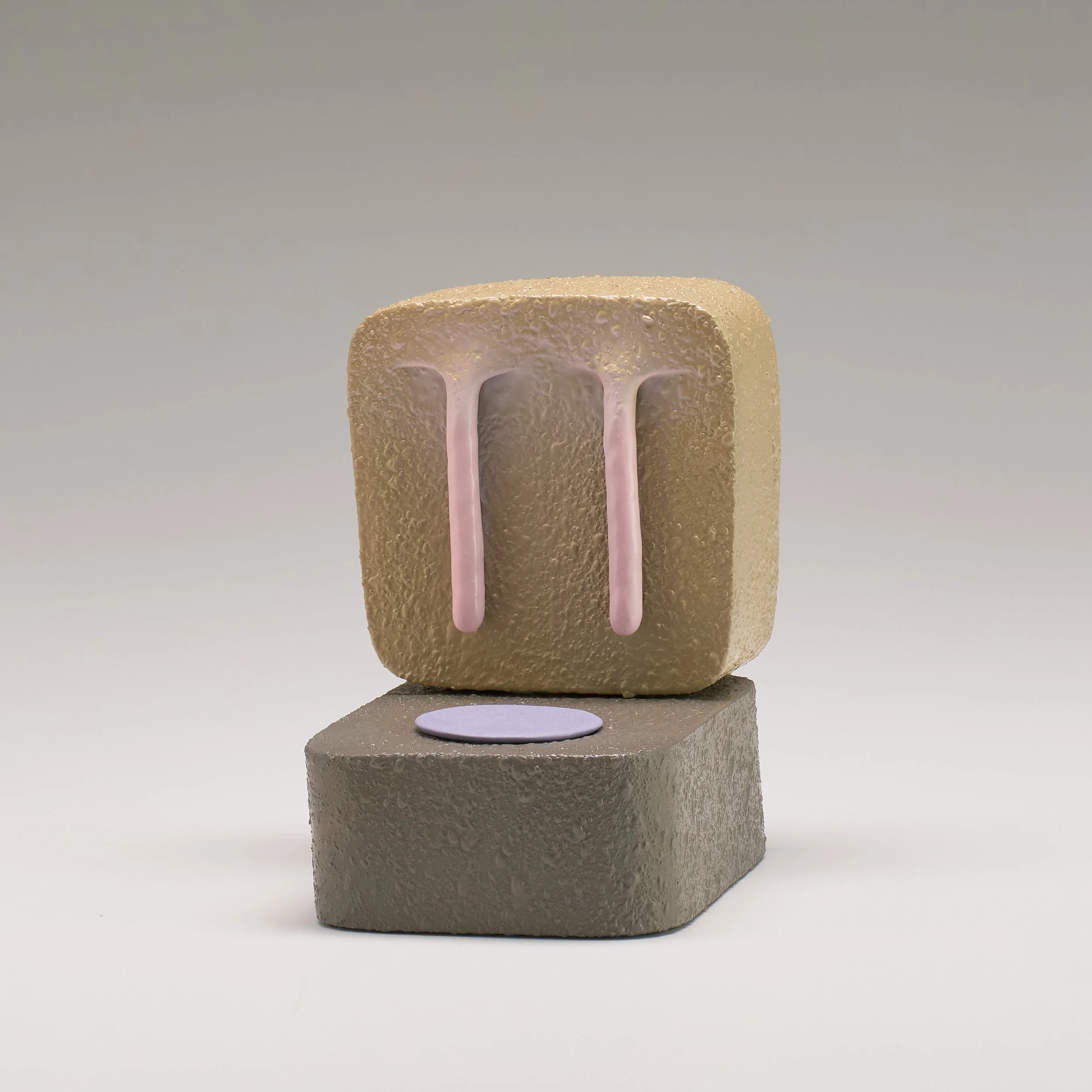 Nibble & Switch, 2025 Ceramic, Catalyzed Polyurethane, Epoxy Resin 5 1/4 x 4 3/4 x 5 3/4 in.
