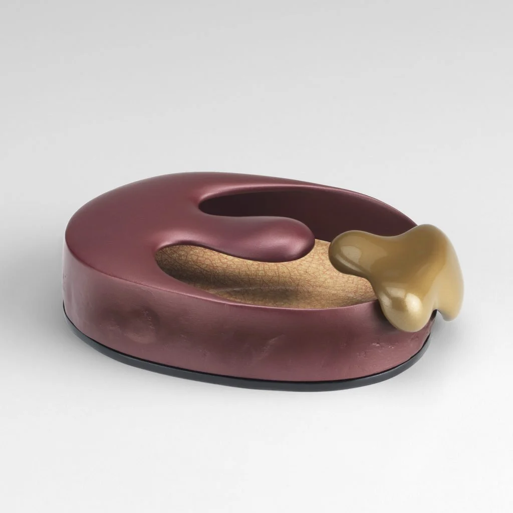 Historical Land Mind, 2016
Ceramic, glaze, catalyzed polyurethane, epoxy resin, ink, acrylic 1.25 x 5 x 3.625 in.