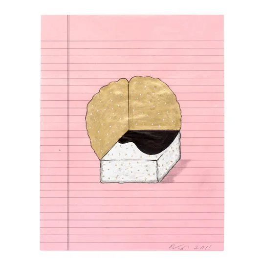 Untitled, 2012
pencil and whiteout on legal paper, 8.5 x 11 in.