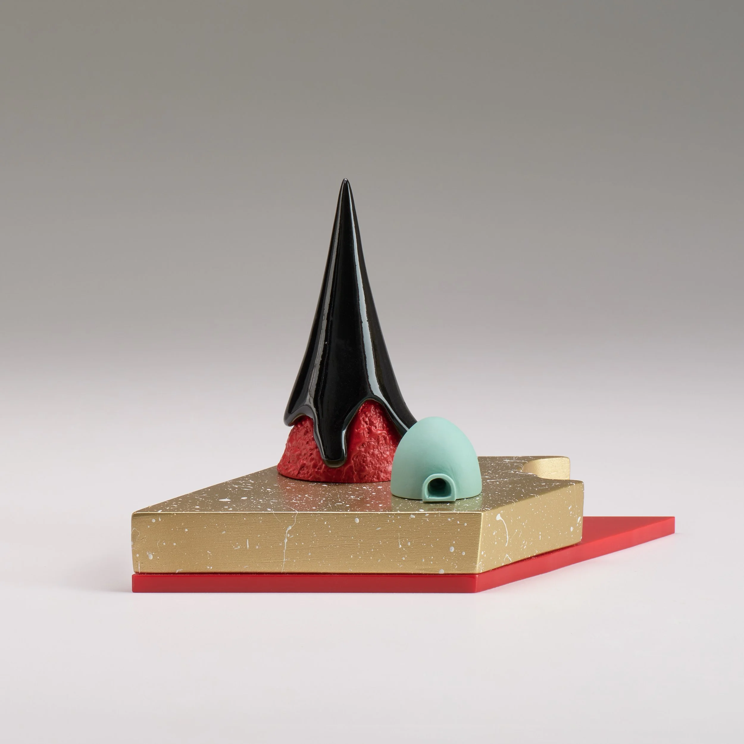 Erroneous Posting, 2025 Ceramic, Porcelain, Catalyzed Polyurethane, Acrylic, Epoxy Resin 5 x 7 1/2 x 4 1/4 in.