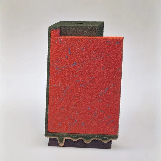 Untitled (dark green/rust Archimetric), 1983
ceramic, 8 x 5.5 x 3.5 in.