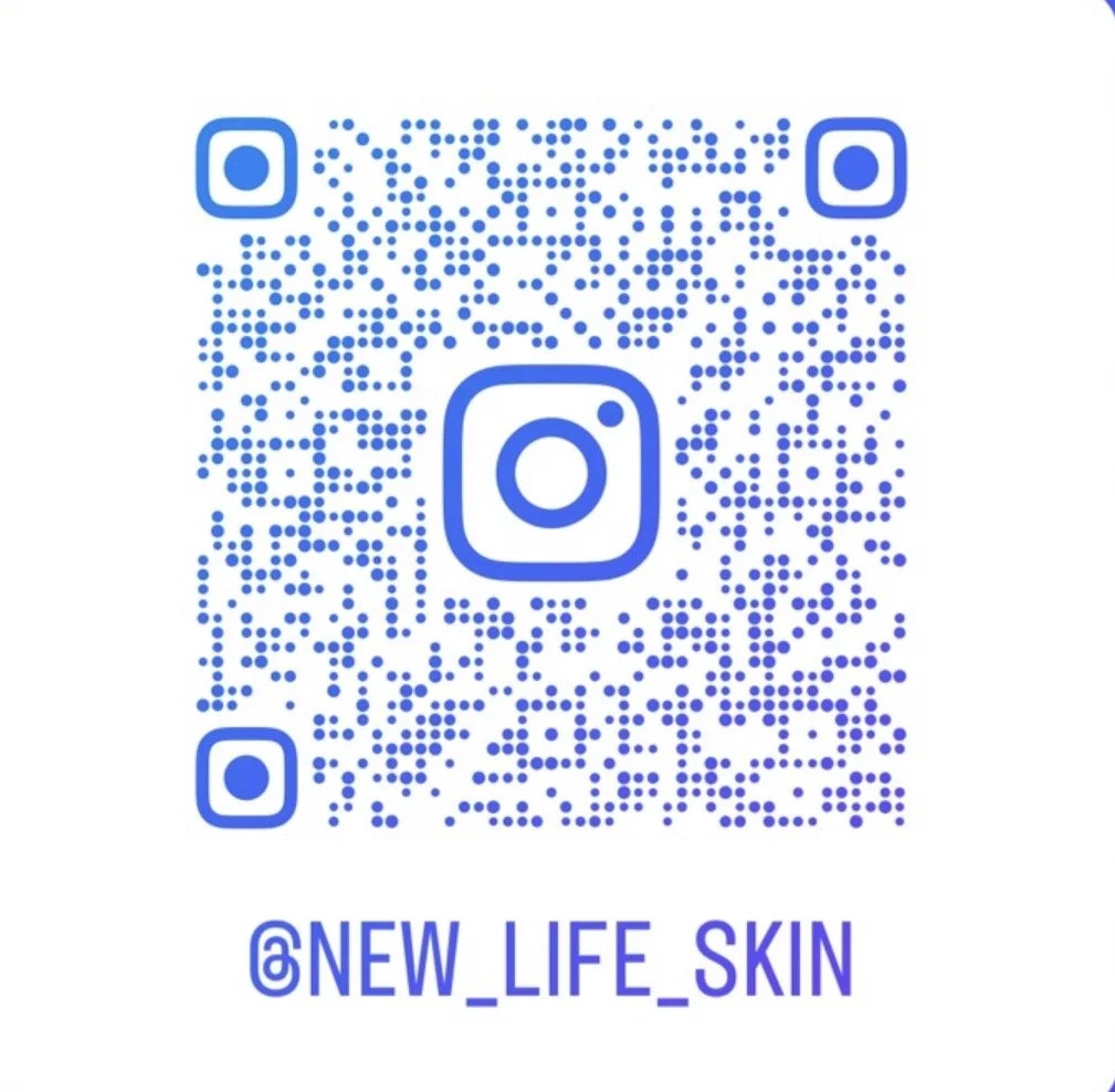 QR code with Instagram logo and username @NEW_LIFE_SKIN