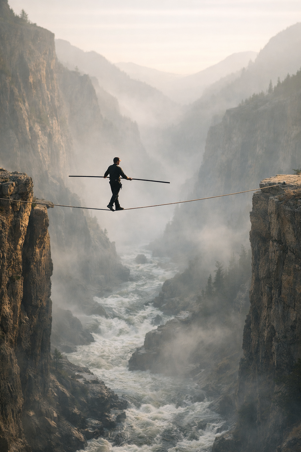 Leading between two rights