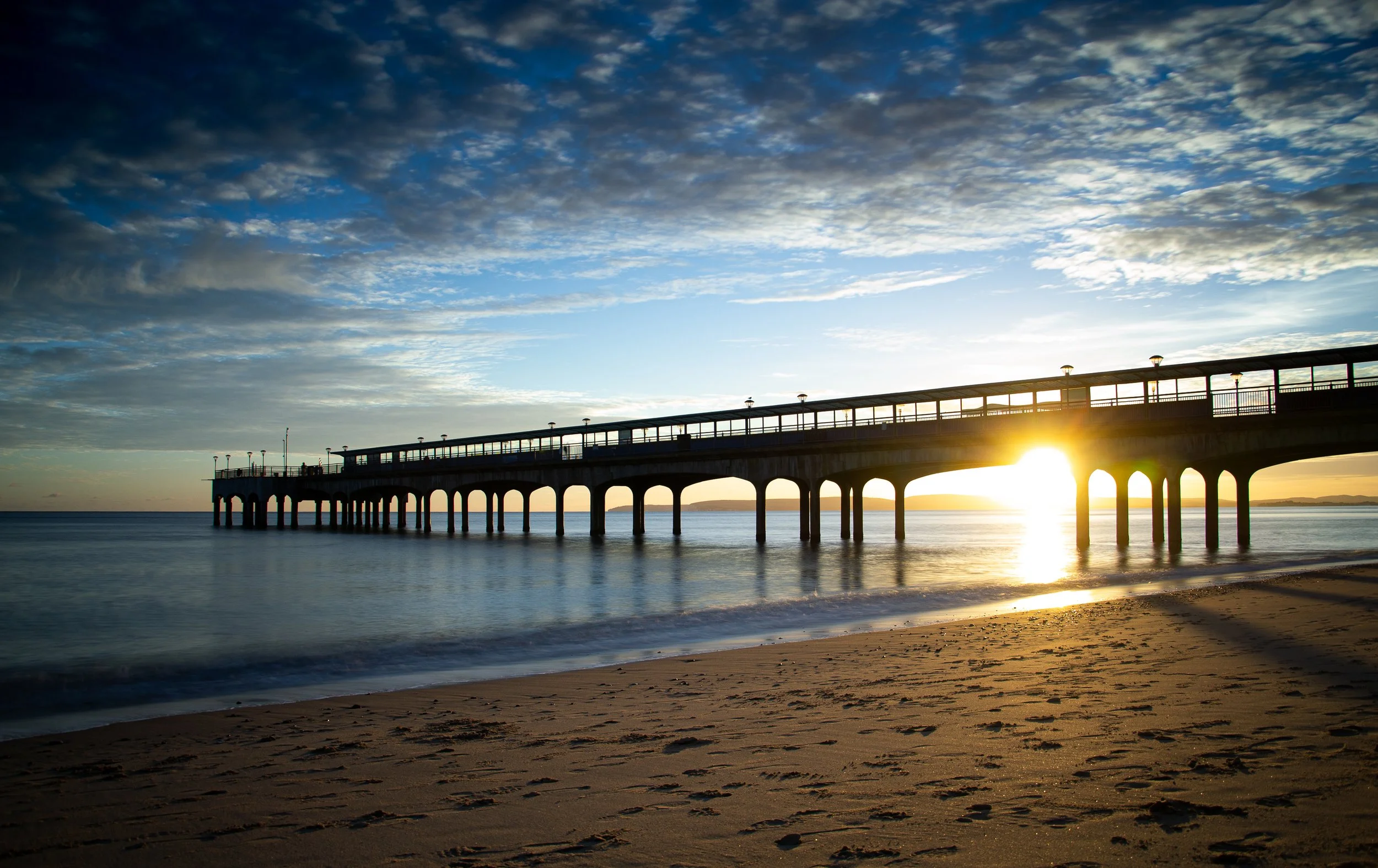 Sunset Through The Pier | Boscombe Pier | Bournemouth, Dorset