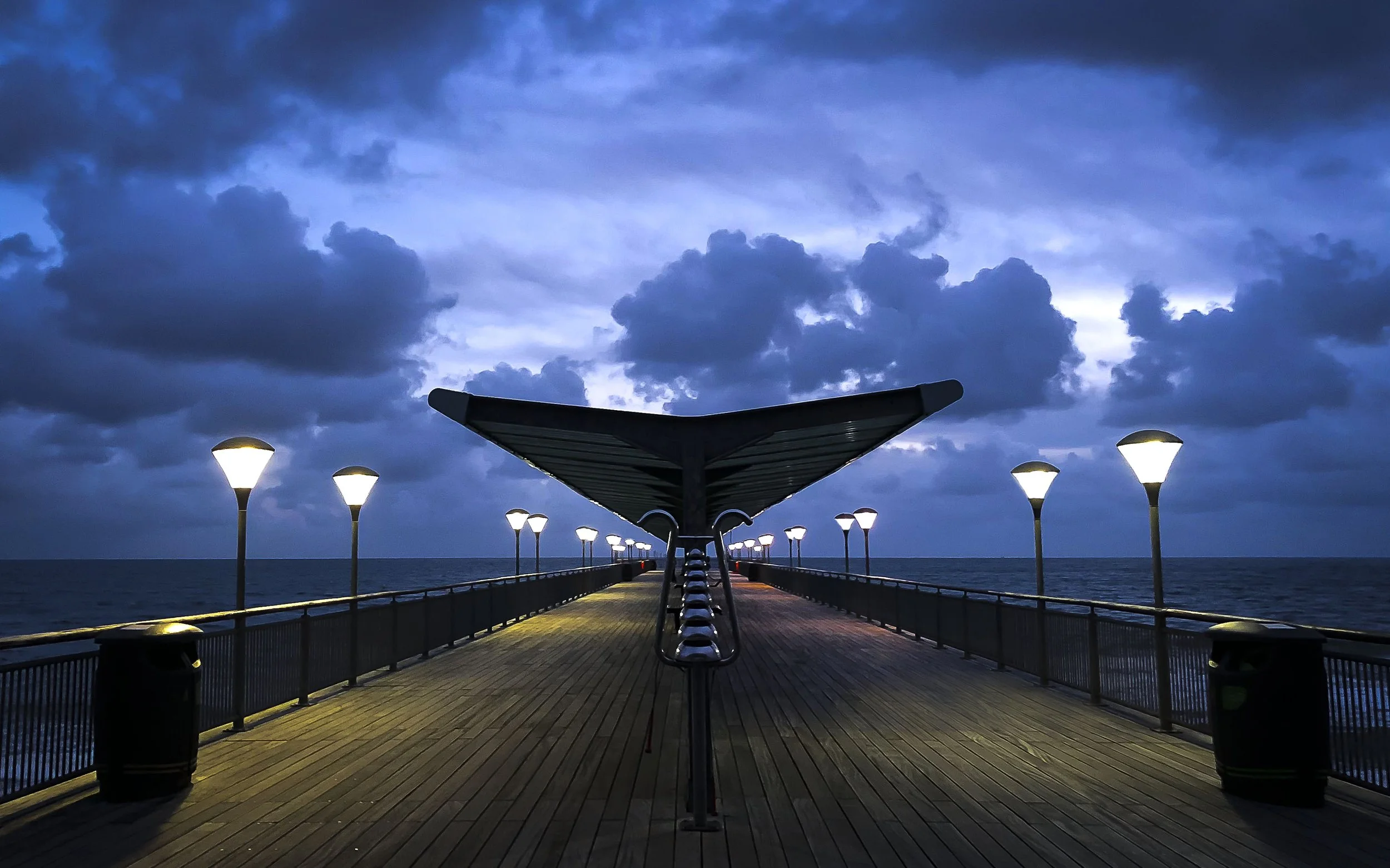 Cloudy Pier | Boscombe Pier | Bournemouth, Dorset