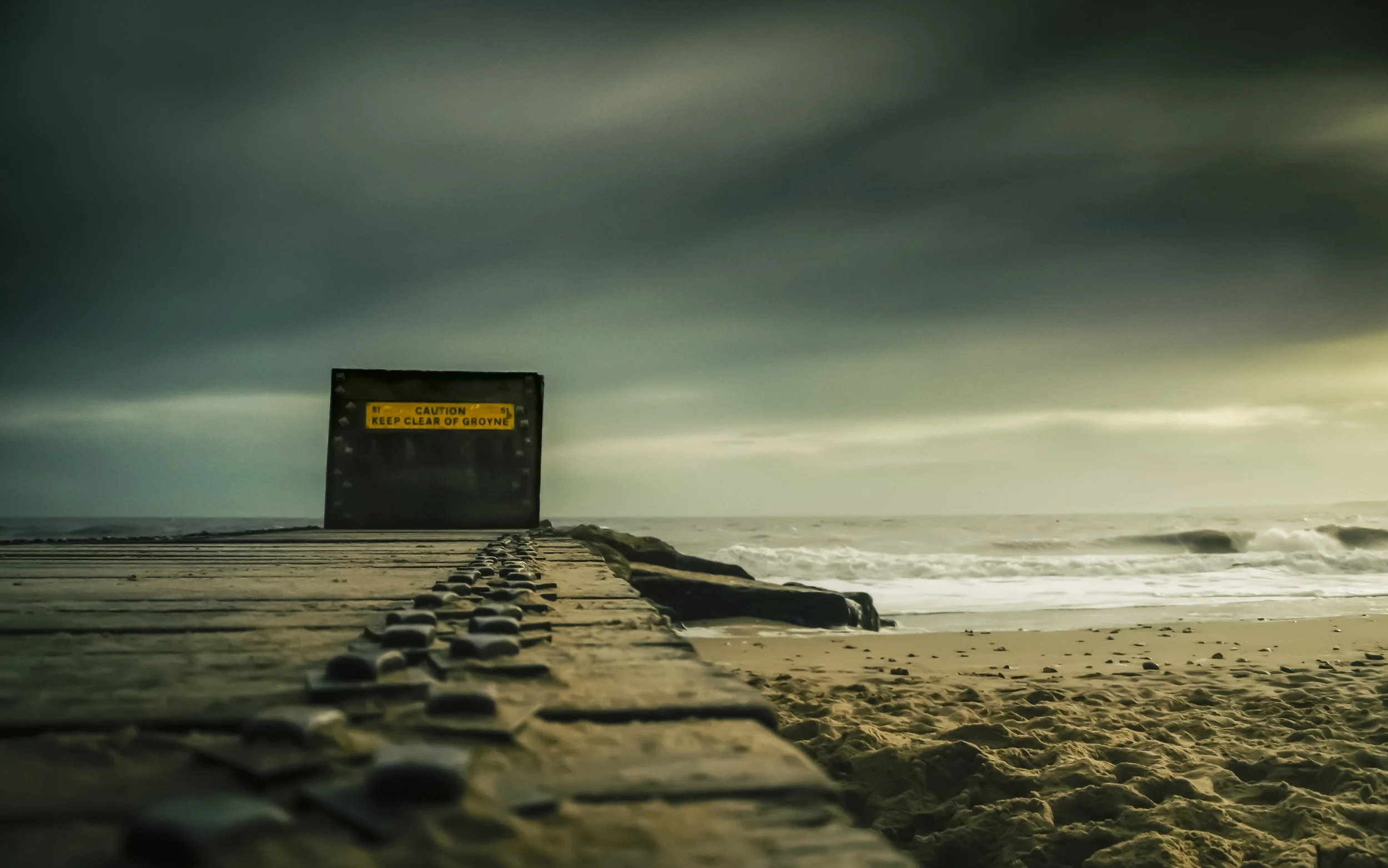 Monolith Against The Tide | Southbourne Beach | Bournemouth, Dorset