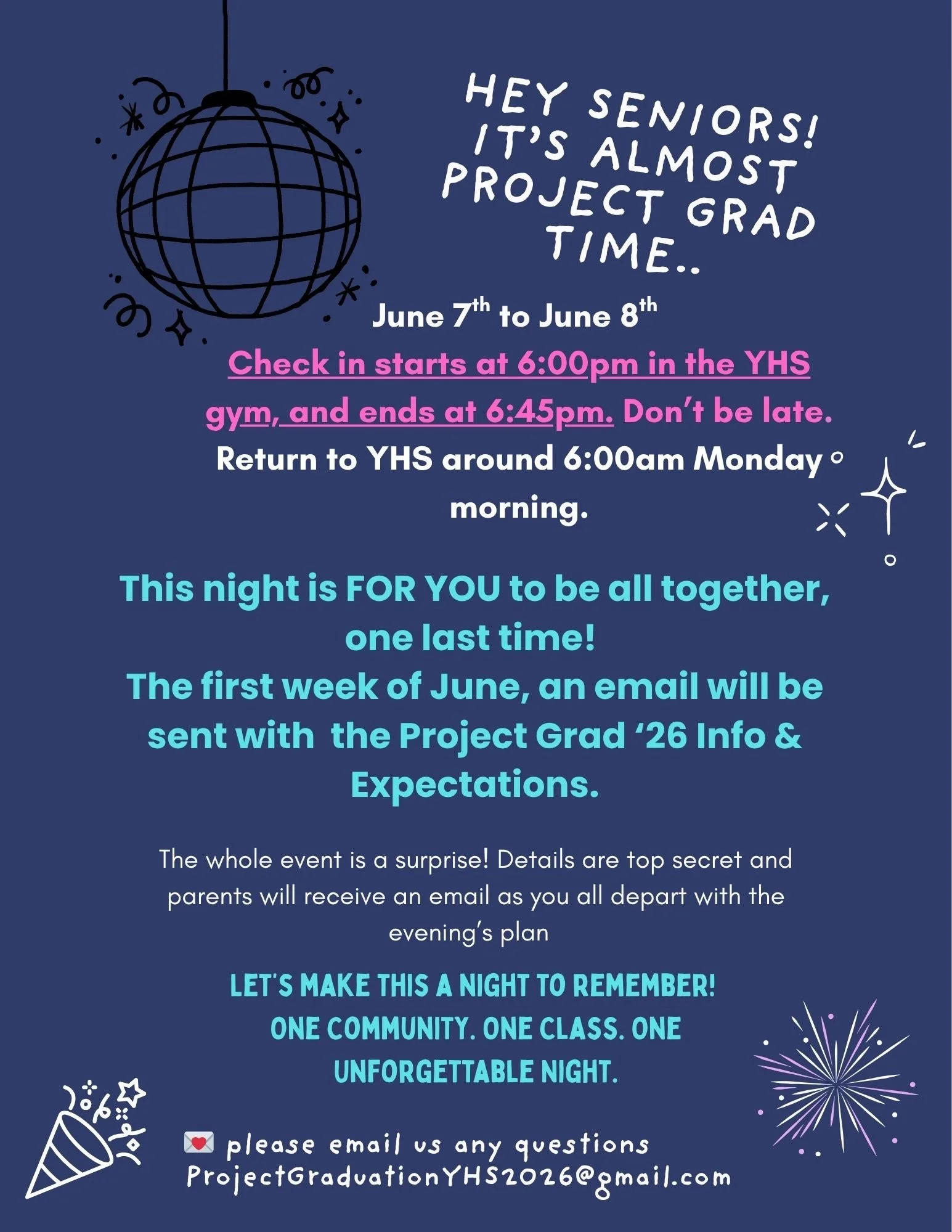 Project Graduation Student Flyer