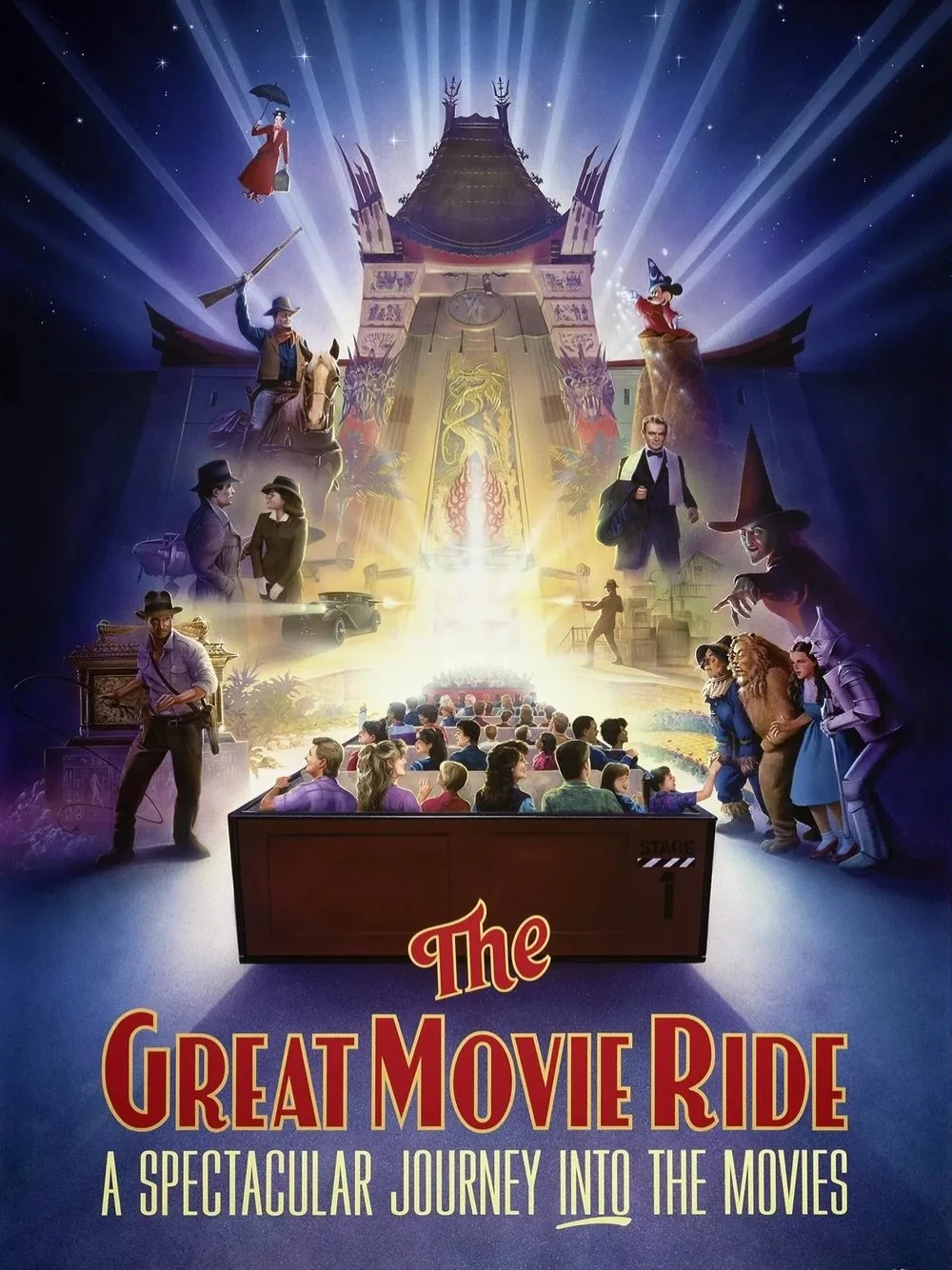 🌈 The Wizard of Oz had a large presence at Walt Disney World&rsquo;s MGM Studios in its early years. Here, you can see the characters on the poster for The Great Movie Ride, which featured recreations of the Munchkinand and Emerald City sequences.
