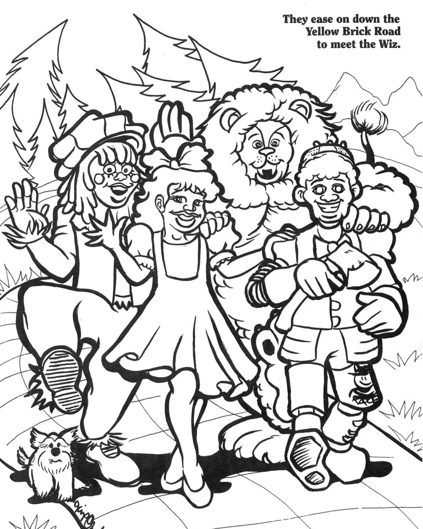 🌈 A look inside the official &ldquo;The Wiz&rdquo; coloring book, originally released in 1993.