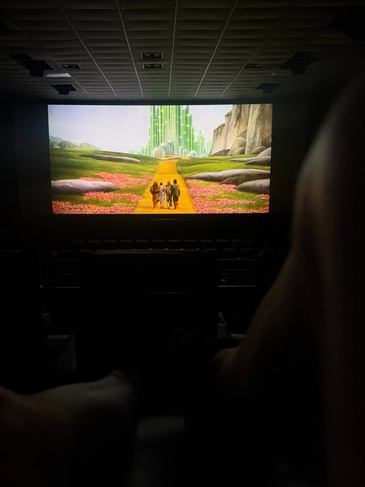 There&rsquo;s something so special about seeing those yellow bricks on the big screen. 🍿👠✨

Taken during my recent viewing of #Michael, which was INCREDIBLE by the way. This was a trailer in front of the film for a throwback event at a local cinema