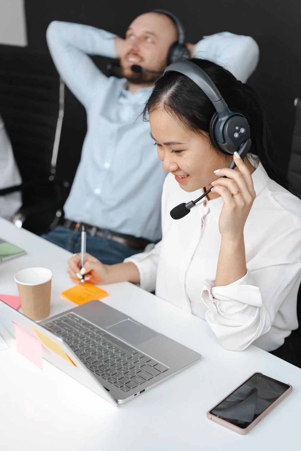 Professional customer service team ready to help clients