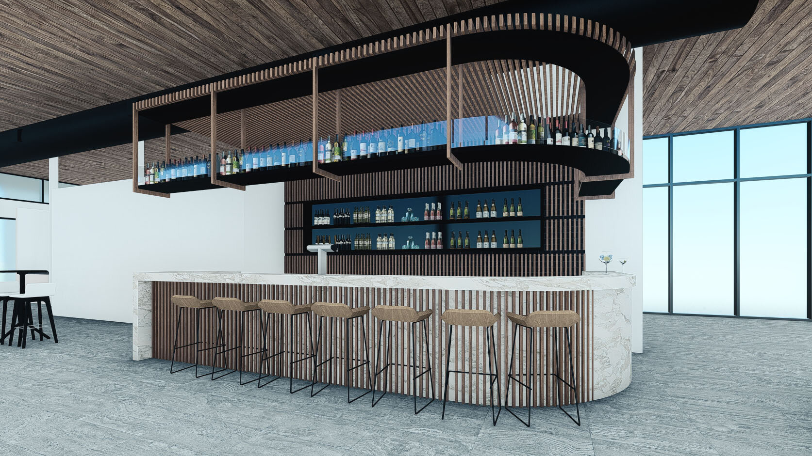 Interior bar design - Carrara
