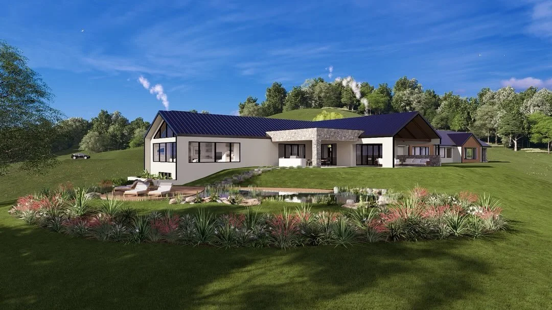 One of my favourite projects to date. Nestled in northern NSW, this contemporary residence is carefully positioned within its natural landscape. The low, elongated form follows the contours of the site, opening up to sweeping views while maintaining 