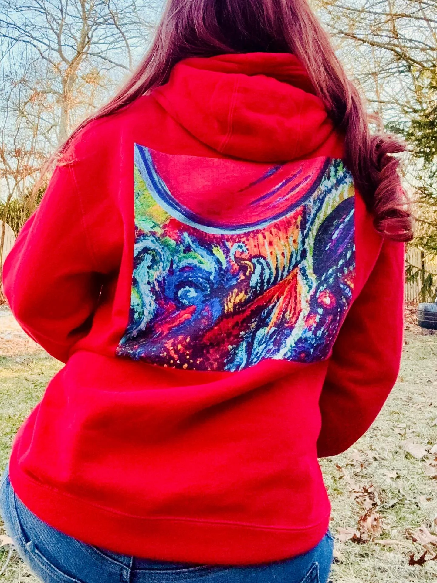 It&rsquo;s been COLD! I&rsquo;ve got just the thing! ❄️ 🌟 New shop item: This hoodie is a soft, midweight layer that feels like a wearable canvas. The roomy kangaroo pocket and adjustable drawstring hood invite you to curl up on cool evenings or tak